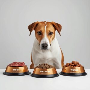Raw diet for dogs, insect dog food and exotic protein dog diet trends