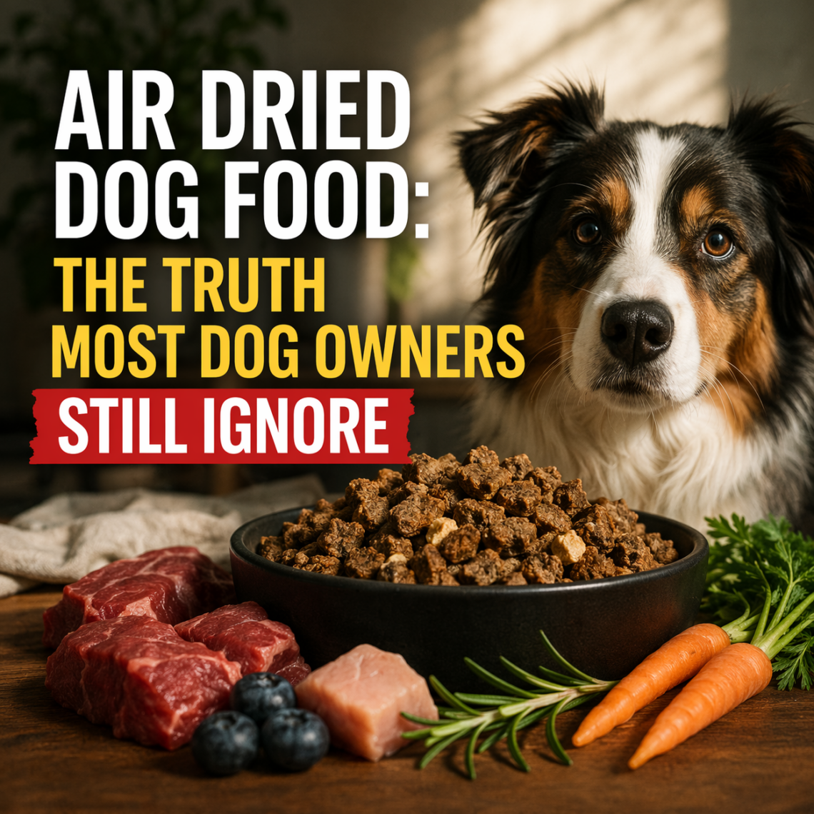 air dried dog food vs kibble comparison real meat dog nutrition